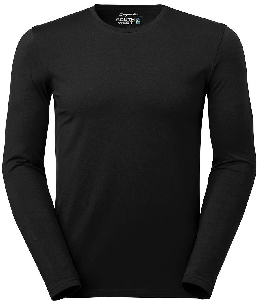 Långärmad T-shirt stretch Svart 48