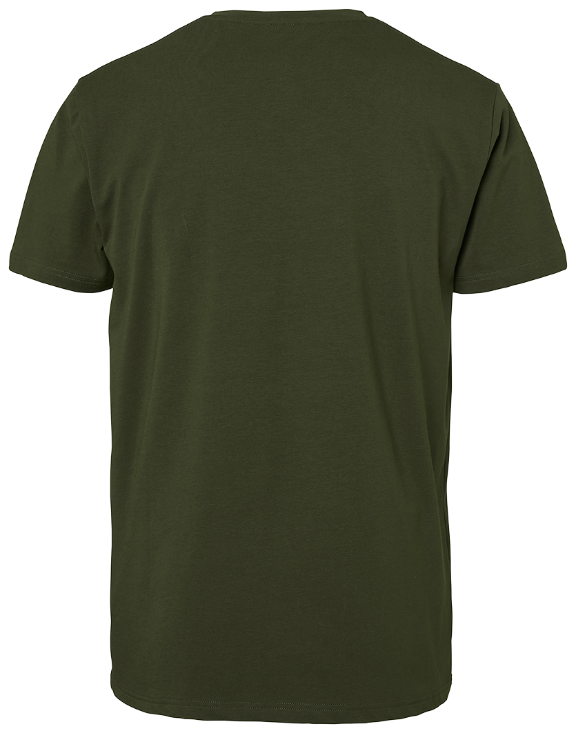 T-shirt stretch V-neck Oliv 52