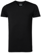 T-shirt stretch V-neck Svart 54