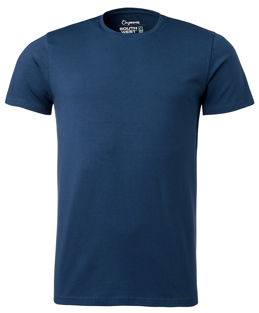 T-shirt stretch O-neck Blå 58